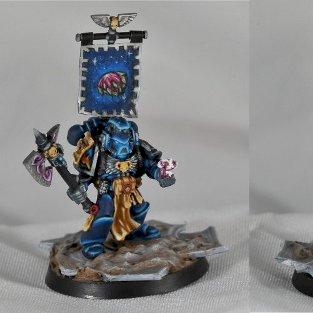 Space Marine Librarian casting Psychic Power by Lio_qc