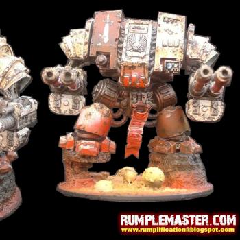 Grey Knight Dreadnought with twin linked autocannons by rumplemaster