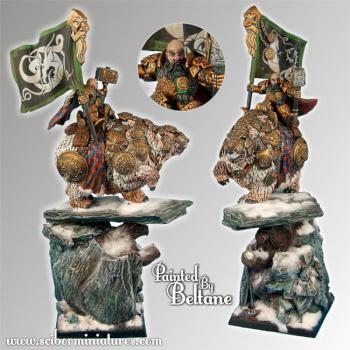 Dwarf General with standard by Scibor