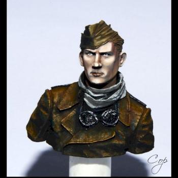 Soldier Bust by Cross
