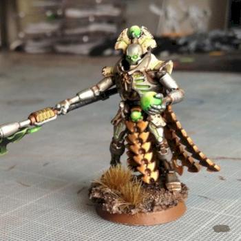 Necron Lord with Resurrection Orb & Warscythe by Vet Sgt Ezekiel