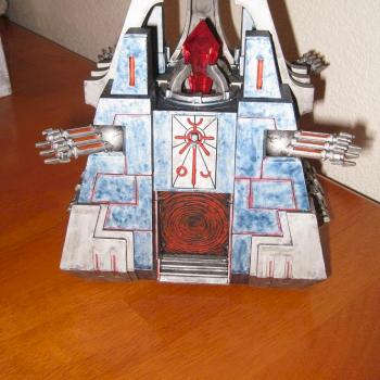 Ice Blue Metal Necron Monolith by Dark Trainer