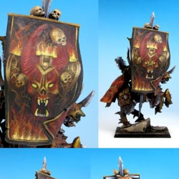 Warhammer Lord of Chaos with Standard by rene