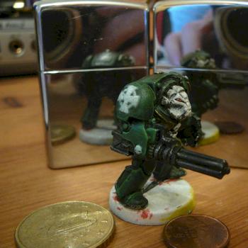 Old metal terminator with assault cannon. by TomCo