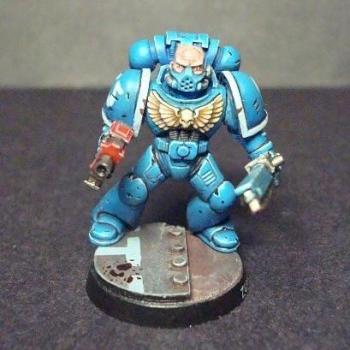 Ultramarines sergeant by WhiteRavenFactory