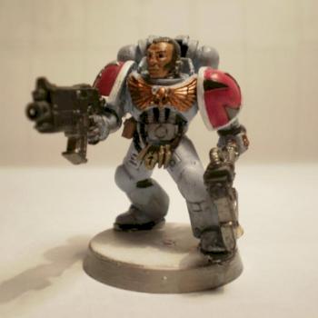 Space Wolves,Grey Hunter- with axe and true grift 