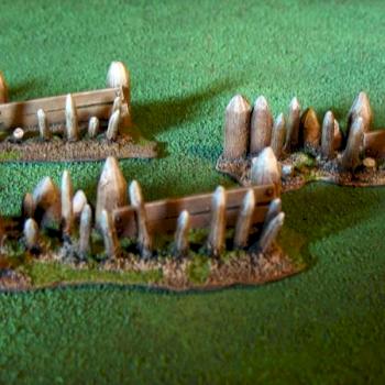 Warhammer and Warmachine Spike Palisade Terrain by KettlesKeep