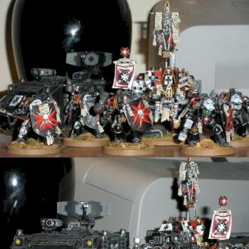 Black Templar Terminators & Damocles Rhino by stu8sn