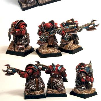 CHAOS DWARF INFERNAL GUARD WITH FIREGLAIVES by Toadpainter