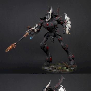 Eldar Ulthwé Wraithknight by Razyel
