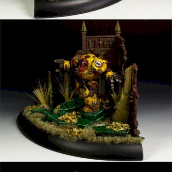 Imperial fists Relic Contemptor Pattern Dreadnought by ichibanpainting