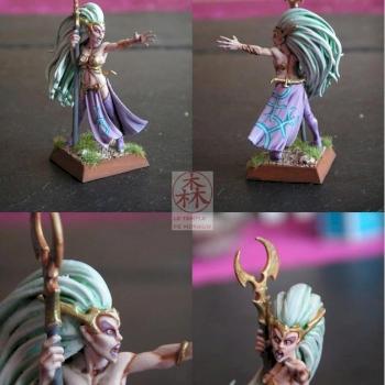 Dark Elf Sorceress by Morikun