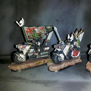 Space Marine Command Bike Squad by Karkull