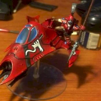 Eldar Autarch on Jetbike by Grand Master Lomandalis