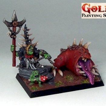 Orc & Goblin Skarsnik & Gobbler by Mike_Mee