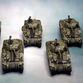 Flames of War Sherman Tank Platoon by vitor