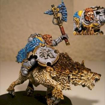Wolf Lord on Thunderwolf by Treveron