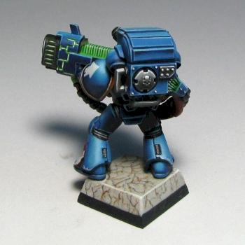 Space marine - plasma cannon by AsyLum