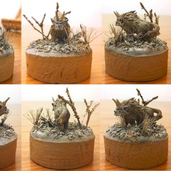 Exalted Horned Snow Hunter, Desert subspecies by magyareagle