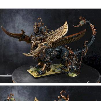 Necrosphynx with Tomb King by Fonsy