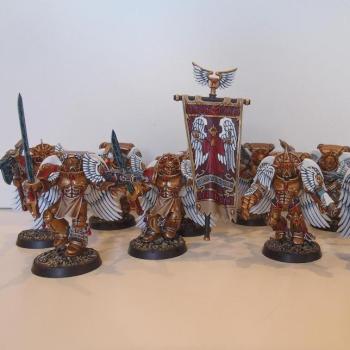 BLood Angels Sanguinary Guard by JAVITO