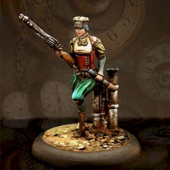 Steampunk Girl by fatalpersonality