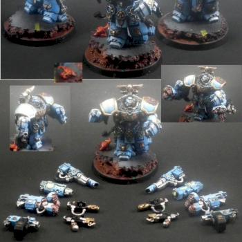 Ultramarine Centurion Squad by hippitro