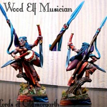 wood elf musician warhammer by Lords of Glamorgarth