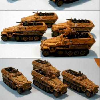 German vehicles II WW from Flames of War by Bonelord