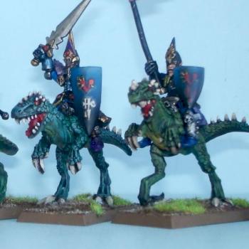 Dark Elf Cold One Knight / Raptor Rider by squeaky