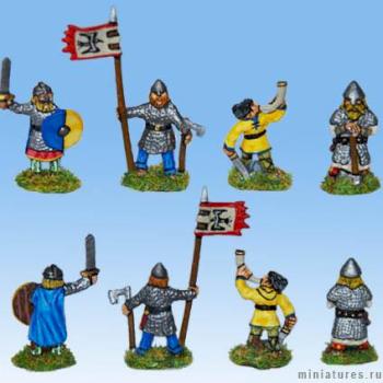 15mm vikings, command group by Thorward