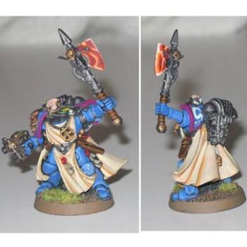 Ultramarine Captain, 7th Company by mongoosejack
