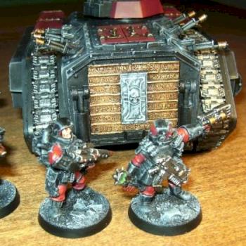 Inquisition Guardists with Chimera by Tom Bones