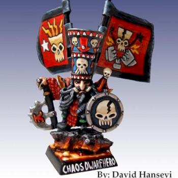 CHAOS DWARFS - Chaos Dwarf Hero by lev trotskij