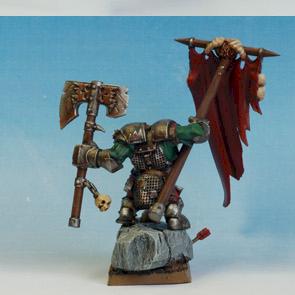 Black Ork Standard Bearer by Zly