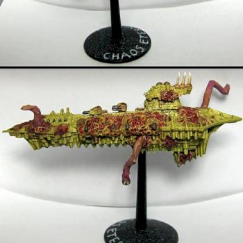 Nurgle Archeron Class Heavy Cruiser (BFG) by Napalm