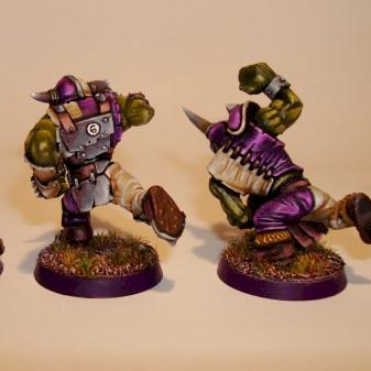blood bowl ork team (back) by maxthebigboss