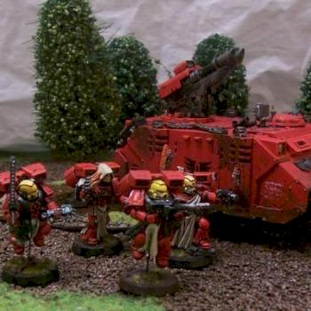 Blood Angels Storm Veterans and Razorback by pictop