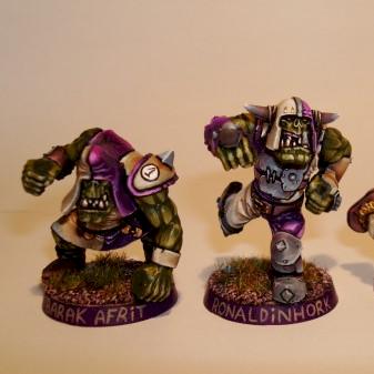 Blood Bowl ork team by maxthebigboss