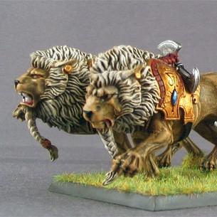 High Elves White Lion Chariot by darkstudios
