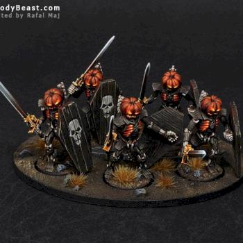 Necron Lychguards of the Pumpkin Dynasty (Halloween) by BloodyBeast.com