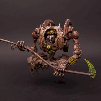 Necron Overlord on Command barge by Flasher