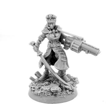 FEMALE COMMISSAR WITH GRENADE LAUNCHER by warex