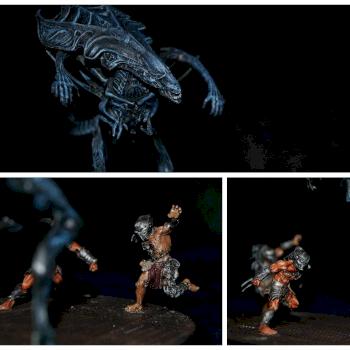alien queen vs predators by kust