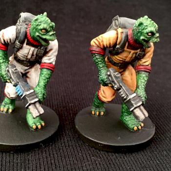 Imperial Assault Trandoshan Hunters by Steve Wren