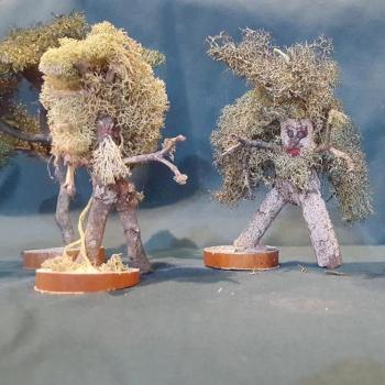 Ents and trees from twigs and moss by FranchiFamily