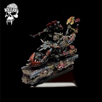 LWPC2015-Vehicle-Orks Warbiker Mob by KSlee