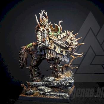 Chaos Lord on Daemonic Mount by Wolffghar