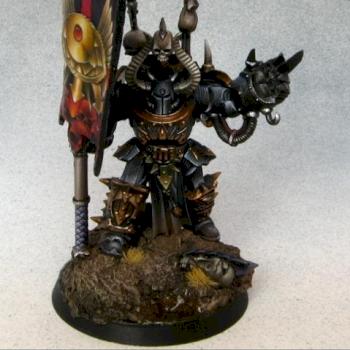 Black legion Standard bearer conversion by Flameon