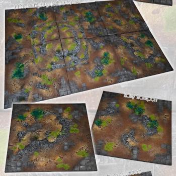 MODULAR 72x48 BATTLEFIELD SET+HILL scenery terrain surface by studiolevel